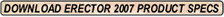 Download Erector 2007 Product Specification Catalog